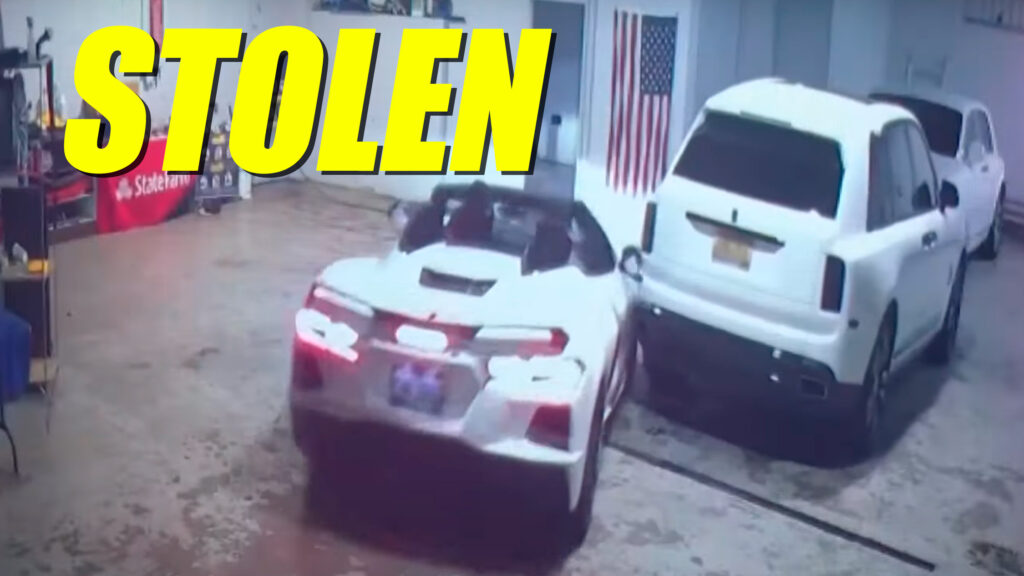  Thieves Crash Into Rolls Royce While Stealing Corvette, Mercedes, And Ram TRX