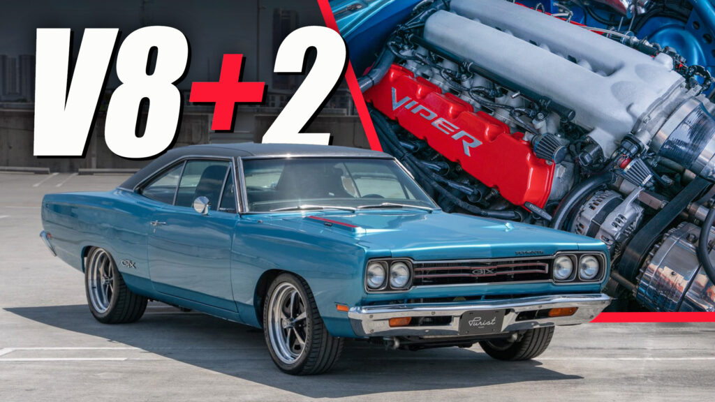  Supercharged, Viper V10-Powered Plymouth GTX Takes SRT Back To The ’60s