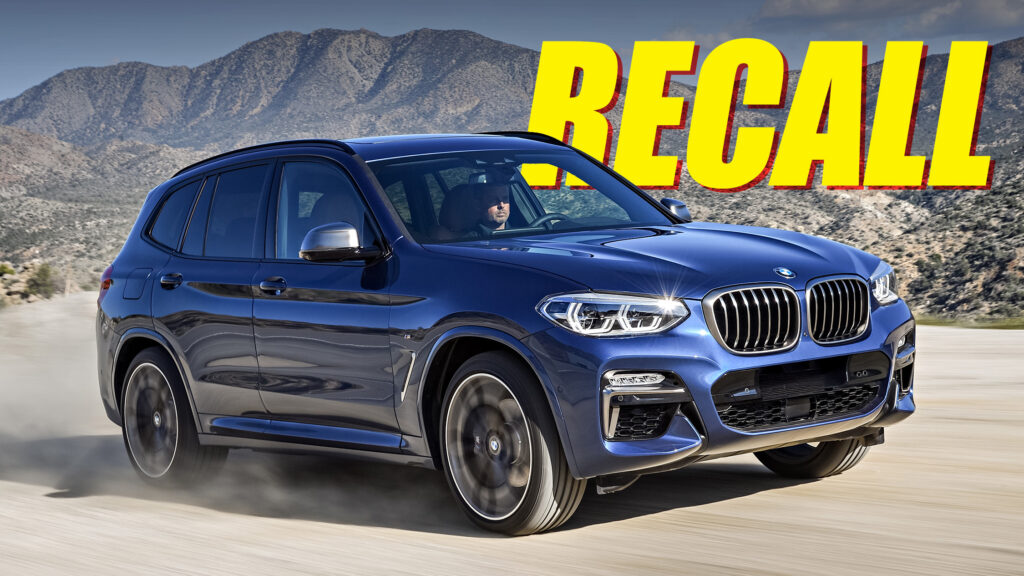  BMW Recalling Nearly 300,000 X3s Because Their Cargo Rails Might Set Sail In A Crash