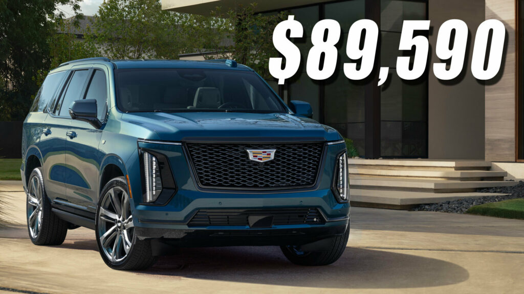  2025 Cadillac Escalade Gets Huge Price Hike, Starts Just Shy Of $90,000