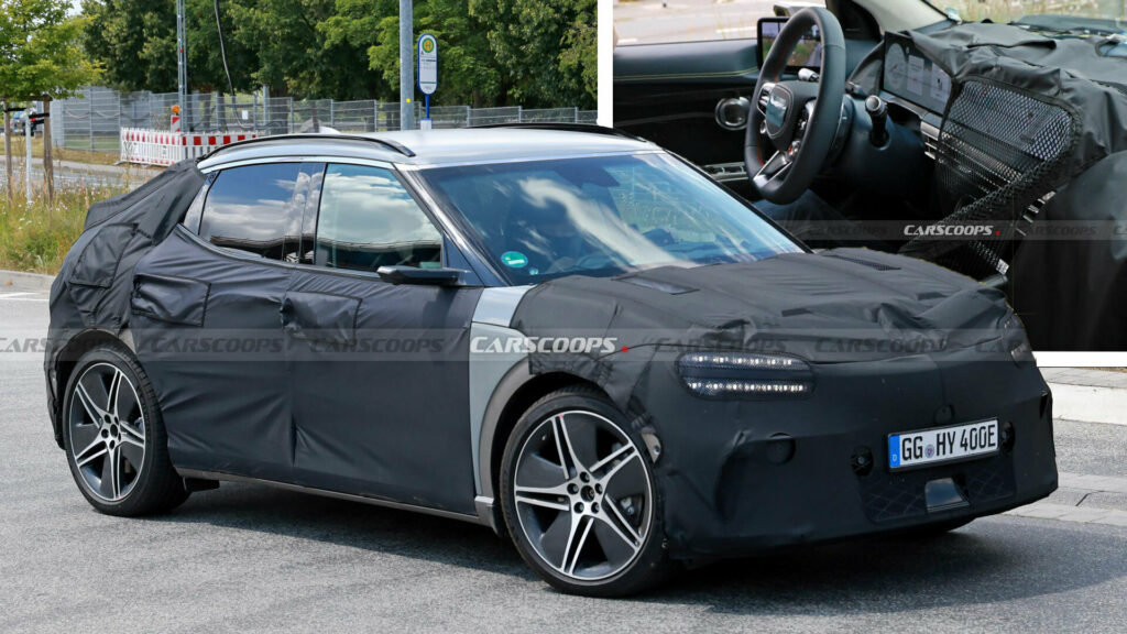  2026 Genesis GV60 Spied With New Widescreen Display, Sportier Steering Wheel