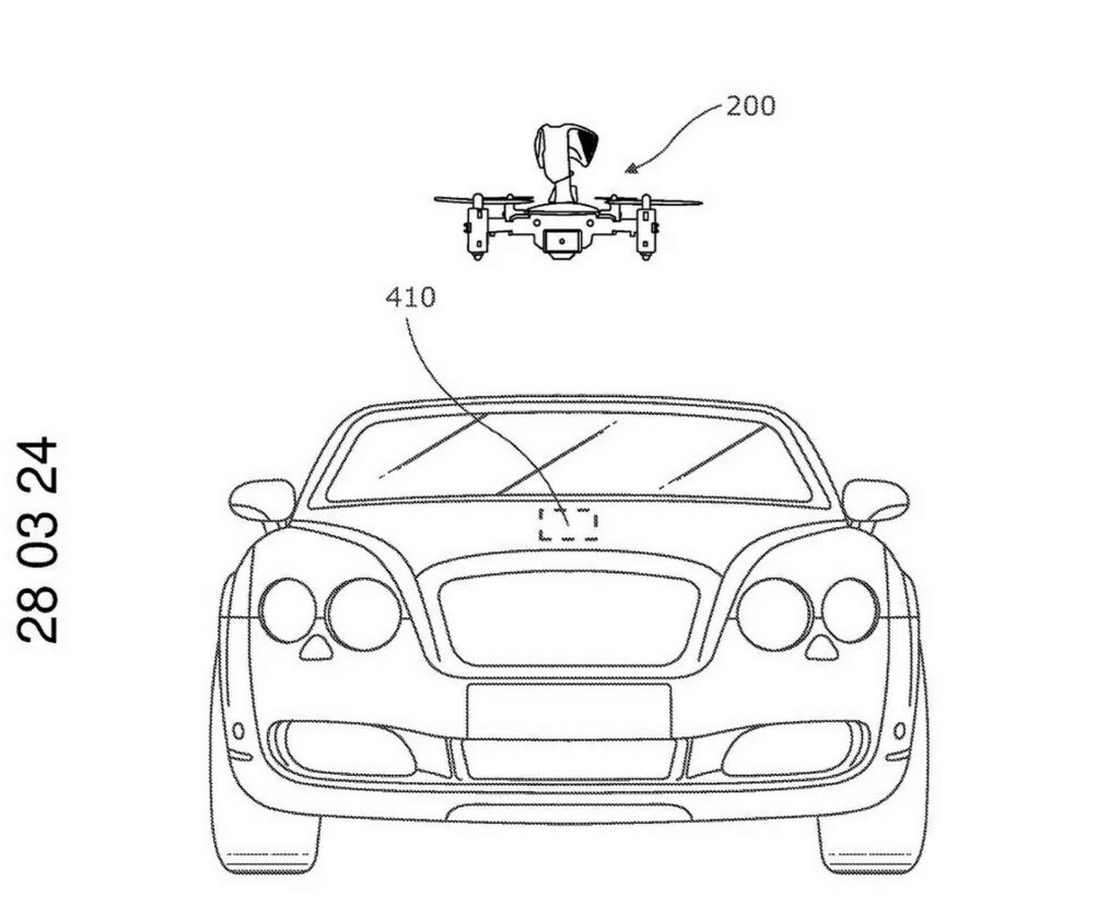  Bentley Wants To Make Flying B Badge Really Fly With Tiny Drone Patent