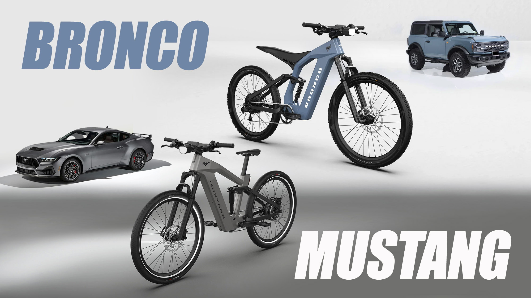 Ford Charges Into E Bikes With Bronco and Mustang Models Carscoops