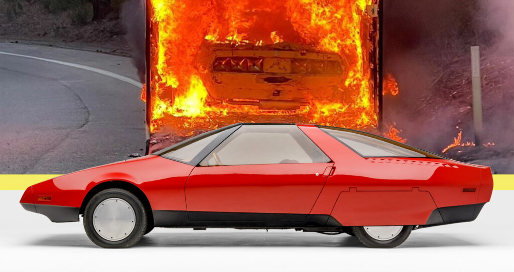  Iconic Ford Probe I Ghia Concept Burned After Leaving Pebble Beach Display