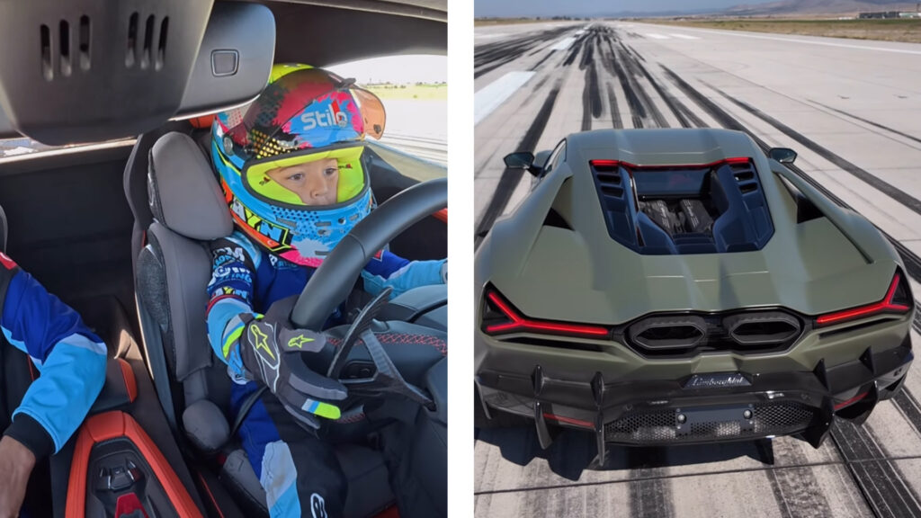  5-Year-Old Kid Hits 194 MPH In A Lamborghini Revuelto