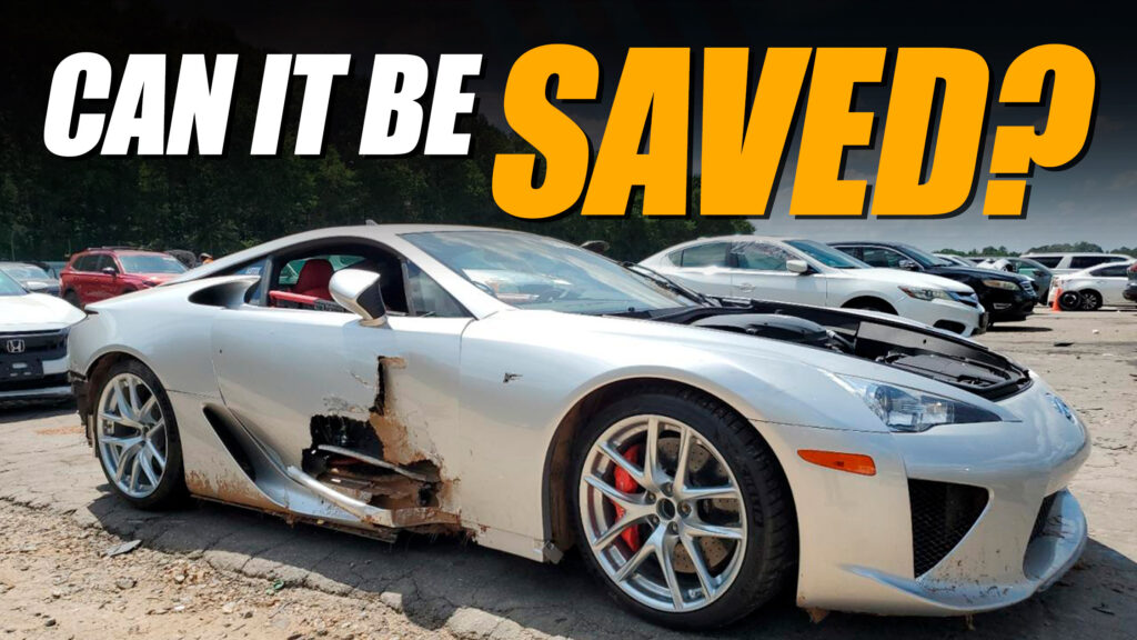  Would You Drop $500,000 To Fix This Wrecked Lexus LFA?