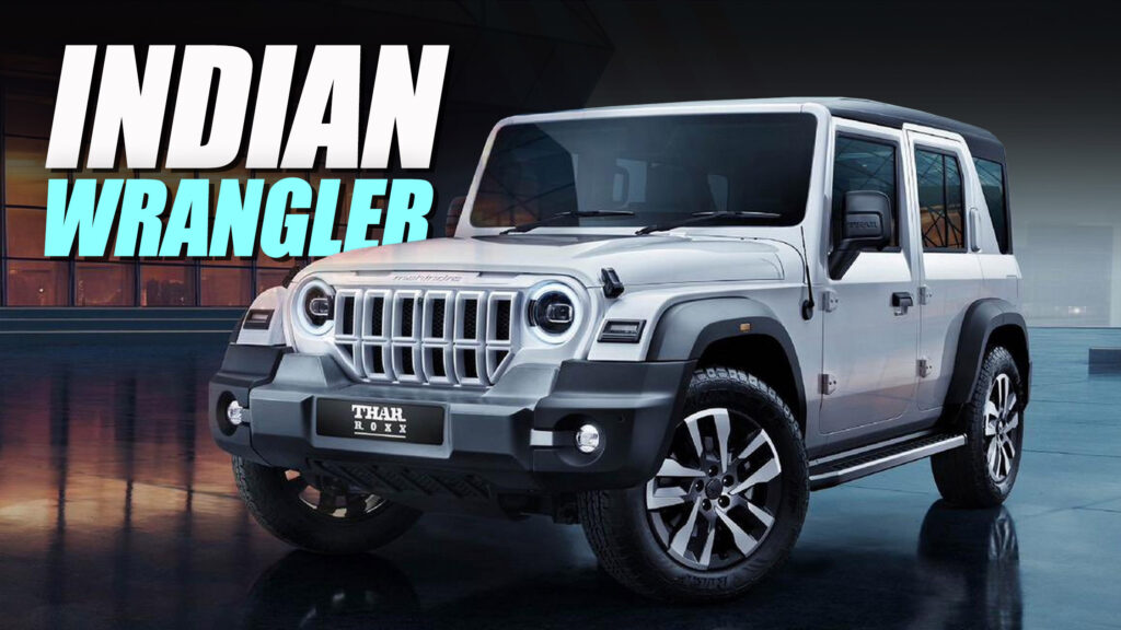  Mahindra Thar Roxx Is A 4-Door Wrangler Clone Starting At $15.5K In India