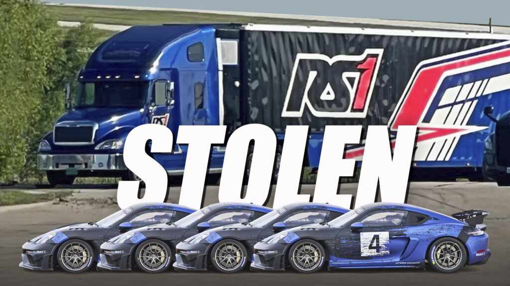  Thieves Steal Trailer Containing $1.5 Million In Porsche Racecars And Parts