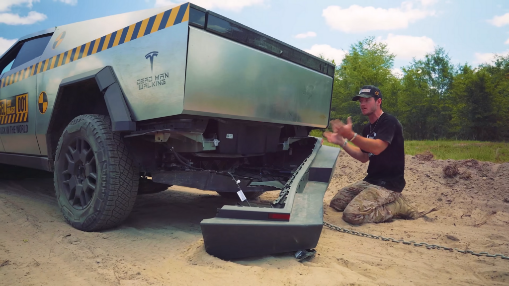  Whistlin Diesel Snaps Tesla Cybertruck Frame In Viral “Durability” Test