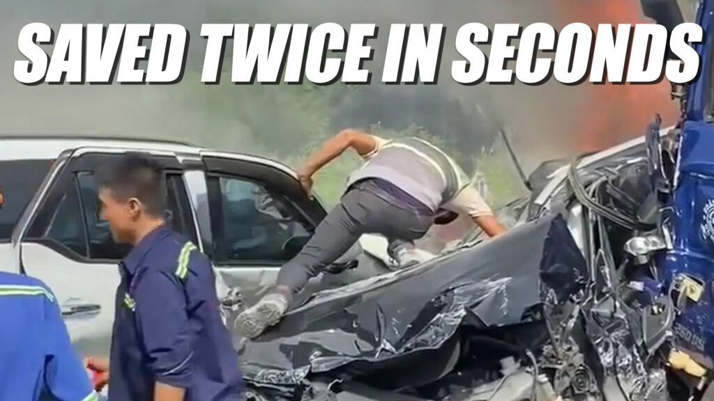  Volvo XC90 Driver Pulled From Demolished SUV Moments Before Fire