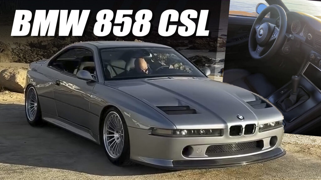  BMW 858 CSL Is A V10 Restomod Where Past And Future Collide