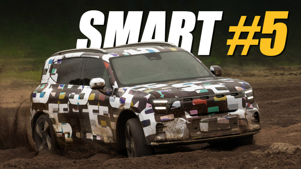  Smart #5 Gets Muddy Ahead Of August 28 Global Reveal