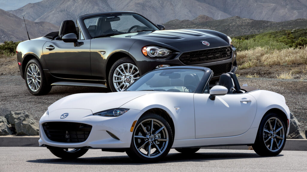  Mazda MX-5s And Fiat 124 Spiders Could Injure Occupants With Defective Airbags