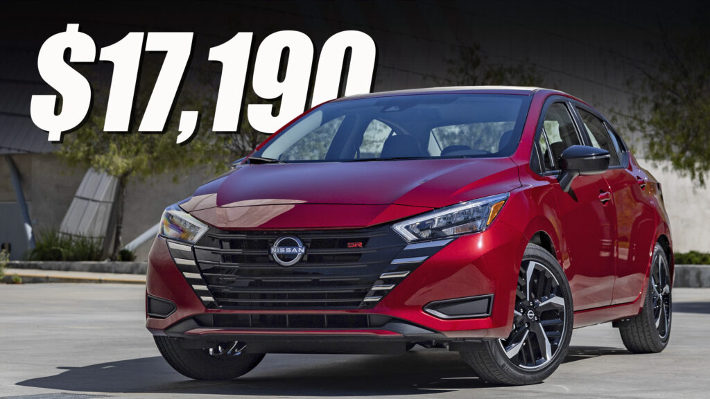  2025 Nissan Versa Sees $1k Price Hike, Still America’s Cheapest New Sedan