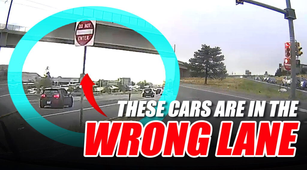  Drivers Follow The Leader Right Into Oncoming Traffic At Confusing Intersection