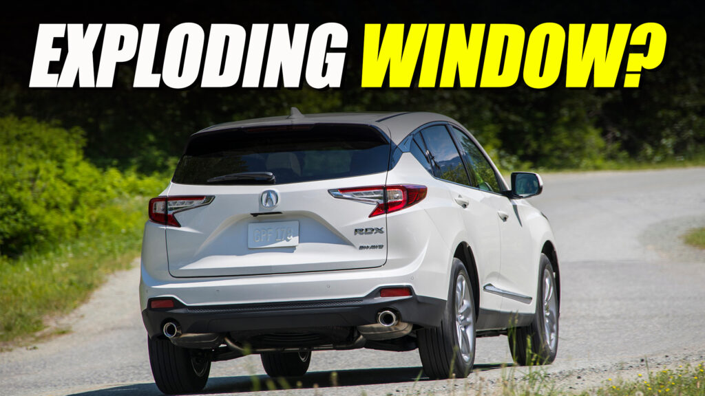  Lawsuit Claims Acura RDX Rear Window Can Shatter Without Warning