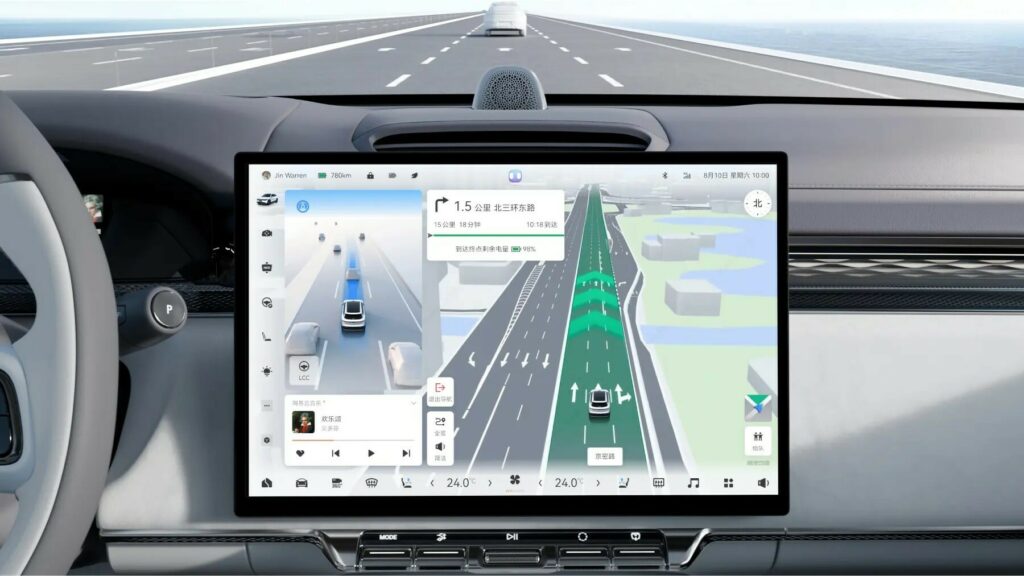 Image of connected car technology