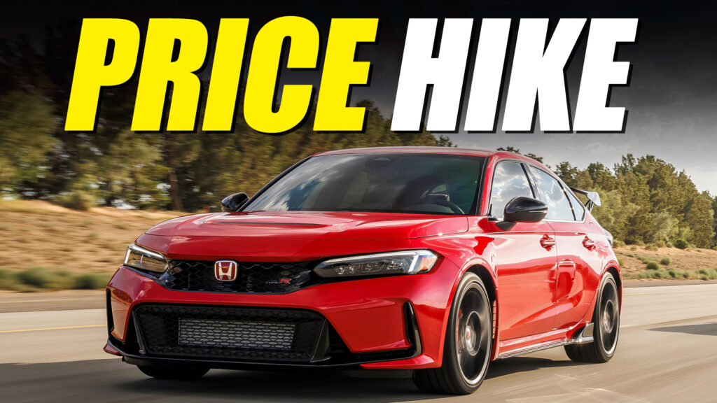  2025 Honda Civic Type R Price Rises To $46,690—$9K More Than GR Corolla