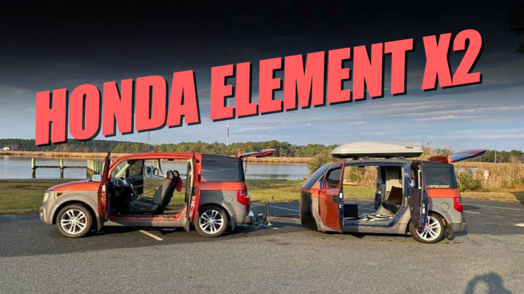  Get A 2004 Honda Element With A Matching Camper For Just $8,500