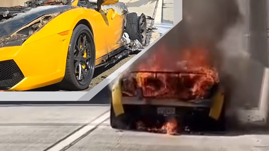  Pay Your Respects To This Lamborghini Gallardo Destroyed By Fire