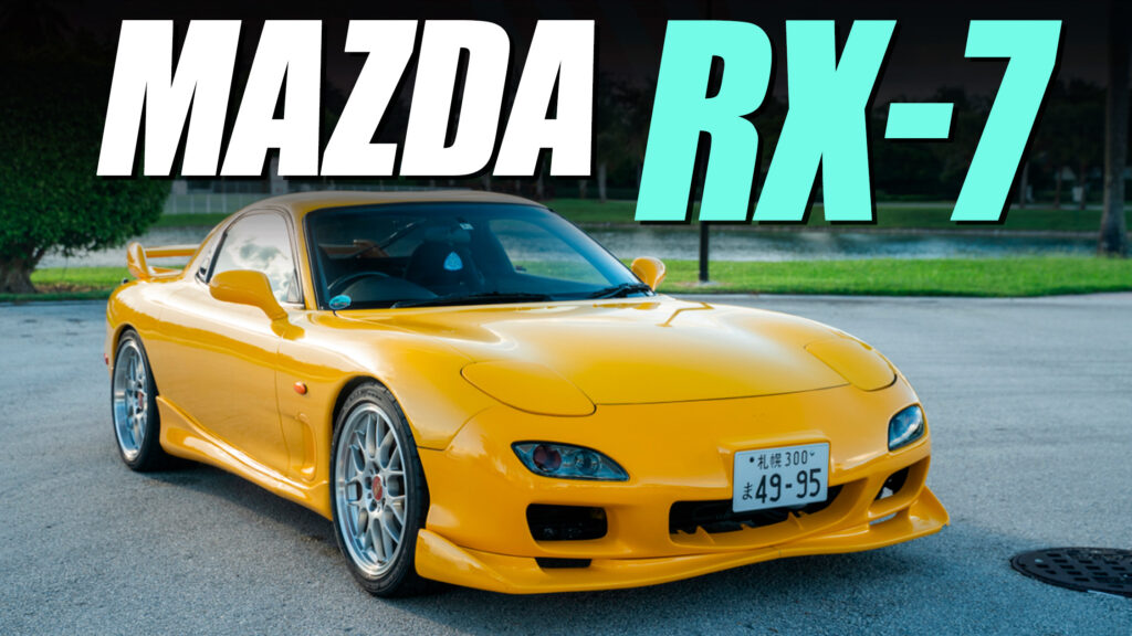  Relive The 1990s With This Sunburst Yellow Mazda RX-7 RS-R