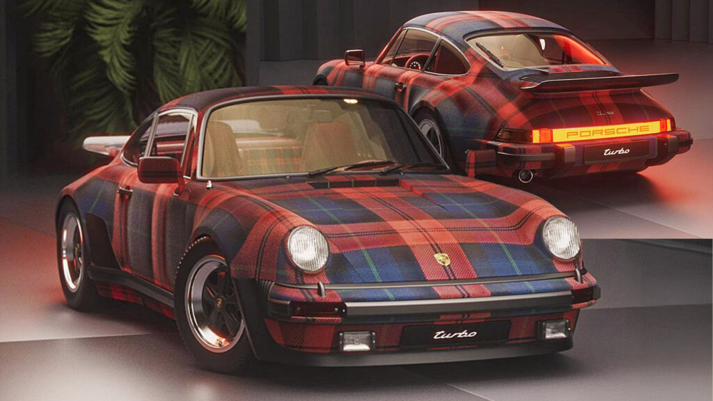  Porsche’s Tartan-Covered 930 Turbo Wants To Lure You Into Buying New Celebratory Merch