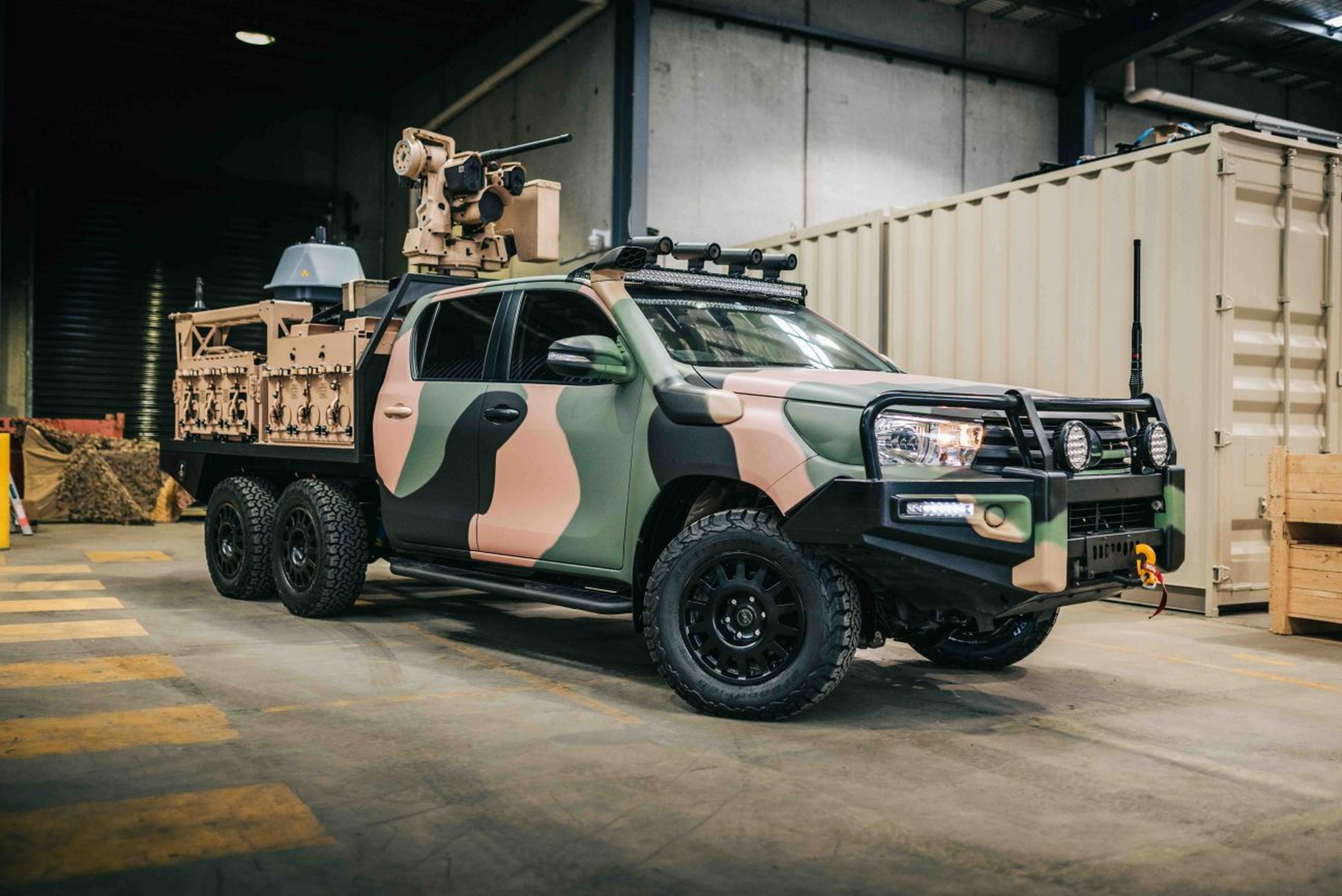 Toyota Hilux Transforms Into A 6×6 Military Truck Ready For Battle ...