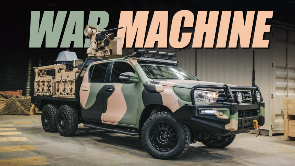 Toyota Hilux Transforms Into A 6×6 Military Truck Ready For Battle ...