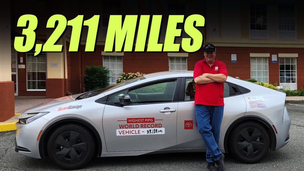  Toyota Prius Breaks World Fuel Economy Record With 93.2 MPG On 3,200-Mile Trip