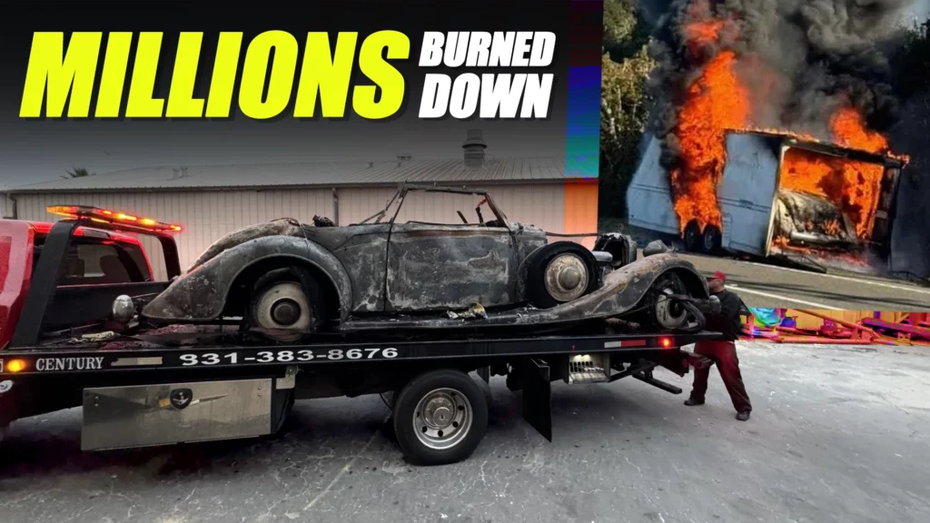  Another Rare Classic Burns In Trailer Leaving Monterey, This Time A $2M Hispano-Suiza