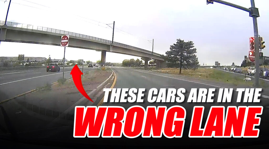  Drivers Follow The Leader Right Into Oncoming Traffic At Confusing Intersection