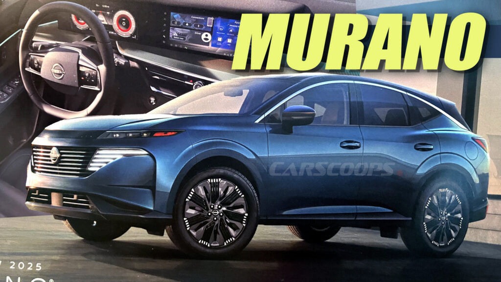     2025 Nissan Murano leaked revealing Ariya appearance and tech interior