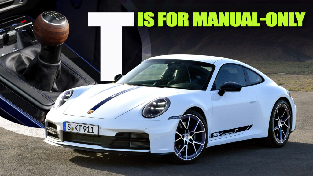  2025 Porsche 911 Carrera T Is A 6sp Manual-Only ‘Lightweight’ That’s Gained Some Weight