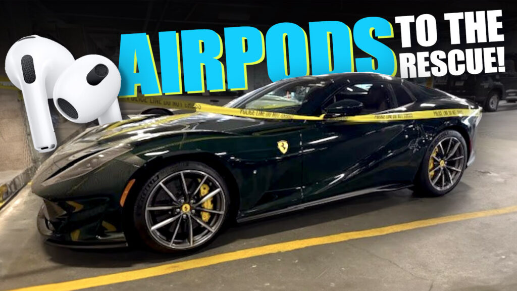  Thieves Snatch $575K Ferrari, Miss $129 AirPods That Get Them Caught