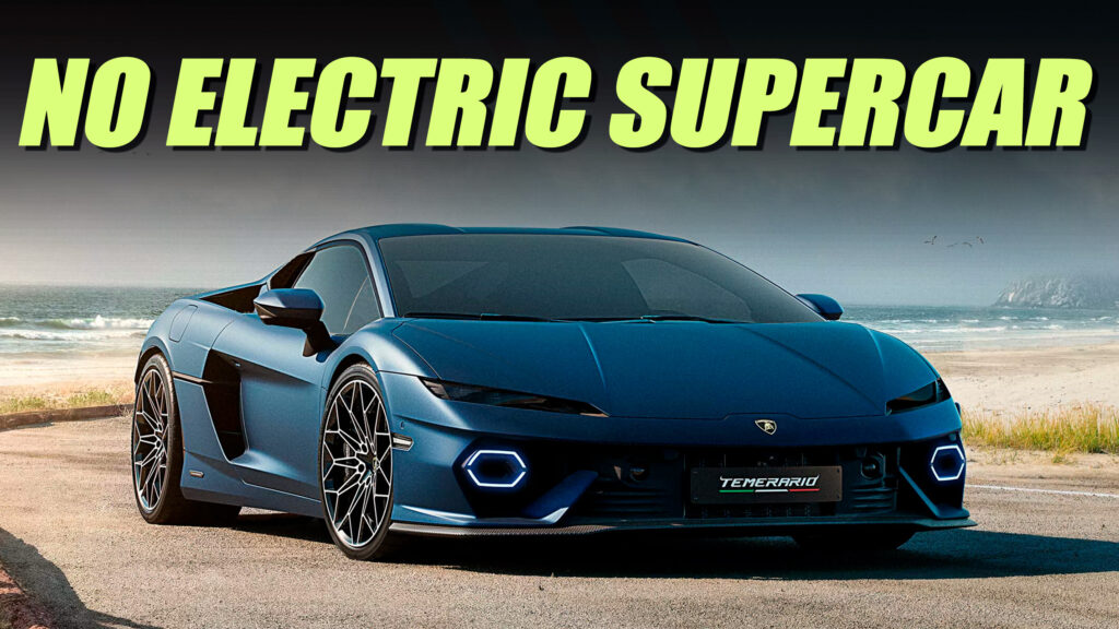  Lamborghini Is In No Rush To Build An Electric Supercar