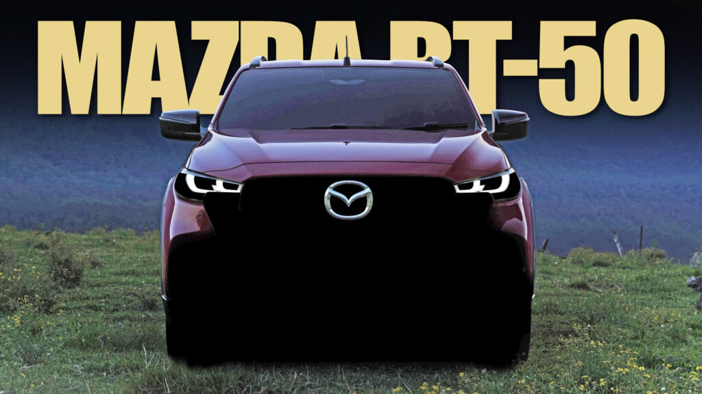  2025 Mazda BT-50 Takes On The Ford Ranger With A Major Redesign And The Biggest Badge Ever On A Mazda