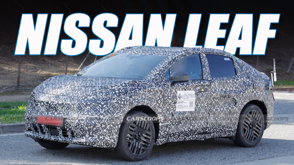  2026 Nissan Leaf Spied For The First Time With Mini-Ariya SUV Coupe Looks