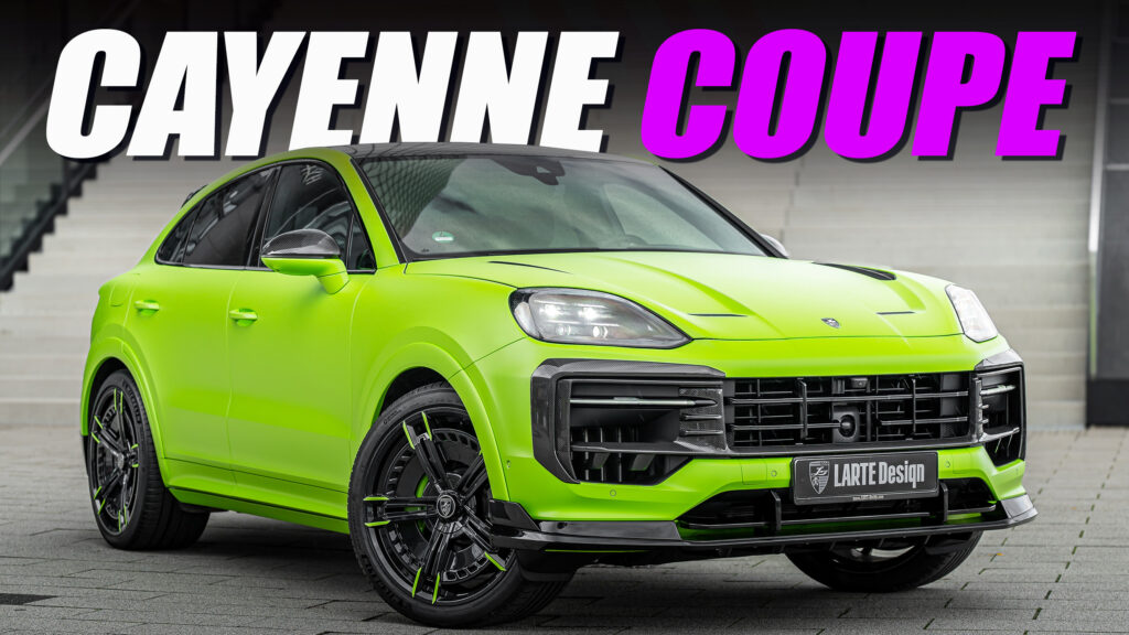  Larte Gives Porsche Cayenne Coupe Carbon Fiber Jewelry And The Incredible Hulk Treatment