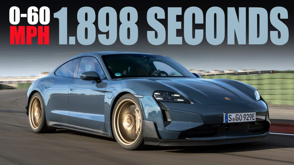  Porsche Taycan Turbo GT Becomes First Car To Break 2-Second Barrier In C/D’s 0-60 Test