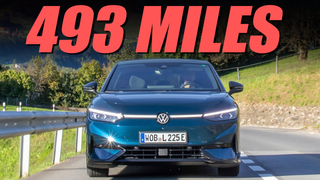  VW ID.7 Pro S Beats Range Anxiety, Does 493 Miles On Single Charge