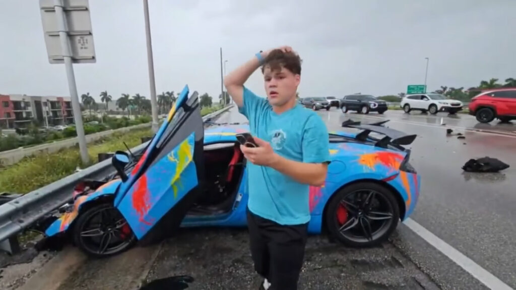  YouTuber Crashes McLaren 570S During Livestream And It’s As Reckless As It Sounds