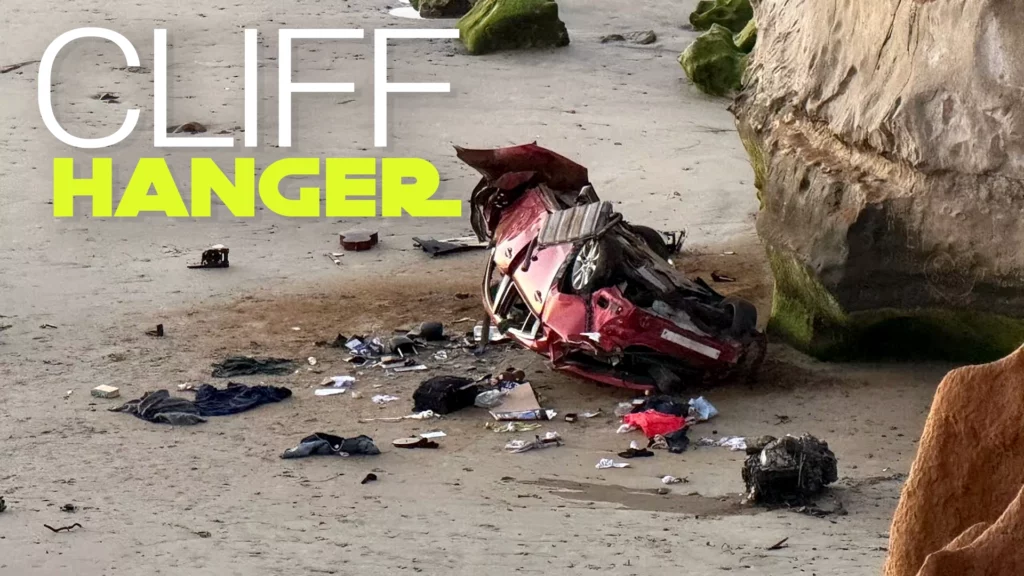  Mazda Driver Fleeing Police Plunges Off Cliff And Somehow Survives