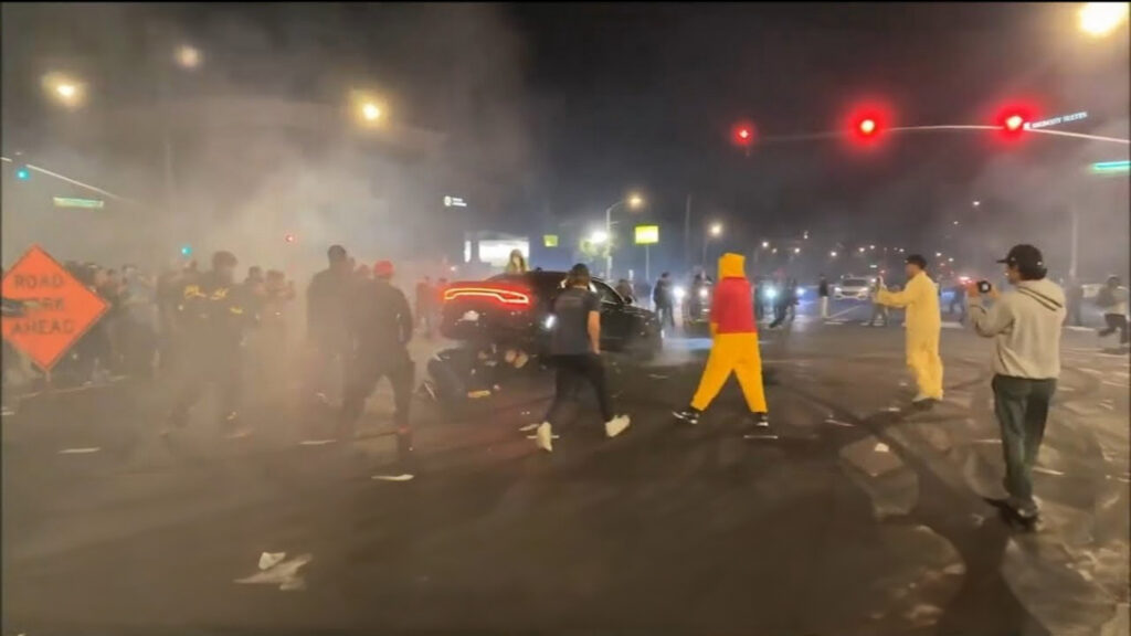  Dodge Charger Driver Arrested After Wild Street Takeover Ends In Chaos And Injuries