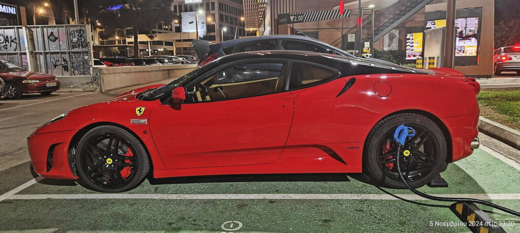  Ferrari ICEs EV Charger, Sticks Plug On Wheels And Becomes Social Media’s Latest Villain