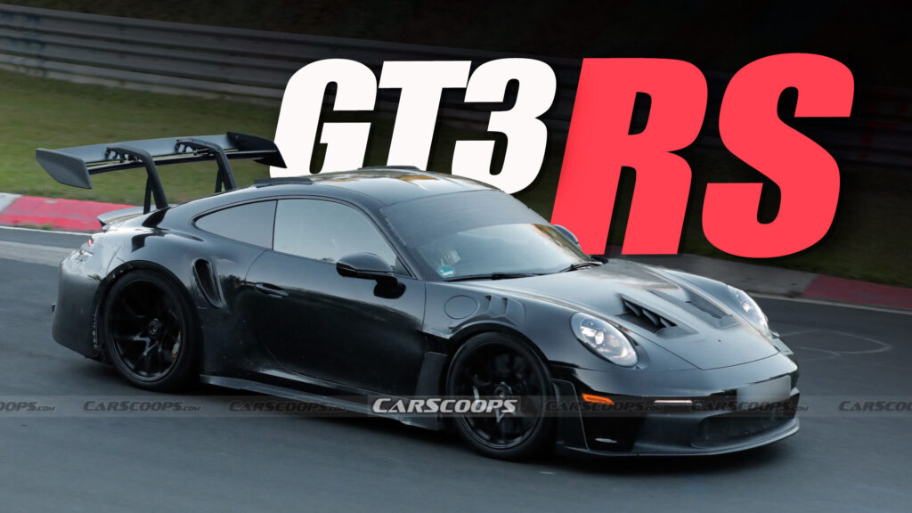  2026 Porsche 911 GT3 RS Prototype Refines Its Aero Game In Nurburgring Test