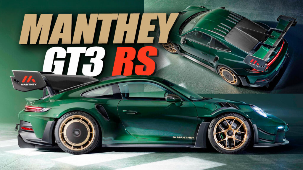  Manthey’s 992 GT3 RS Has No Back Window, Offers An Actual Metric Ton Of Downforce