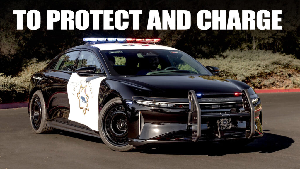 To Protect And Recharge: CHP Tests Lucid Air Police Car | Carscoops