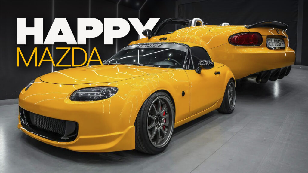  Mazda MX-5 NC Looks Even Happier With A Honda S2000-Style Bumper