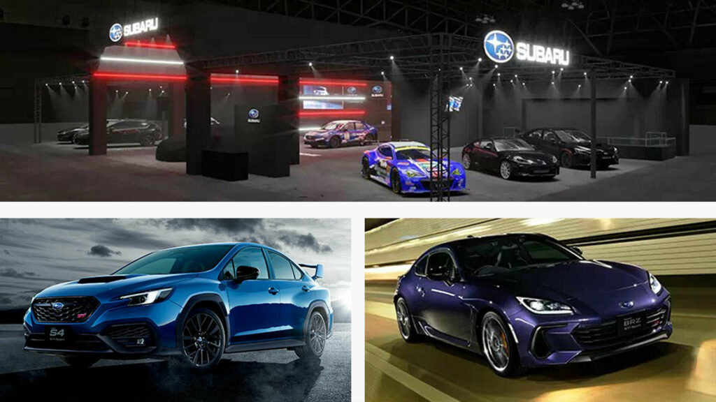  Subaru Previews Purple BRZ And STI-Tuned Models For Tokyo Auto Salon