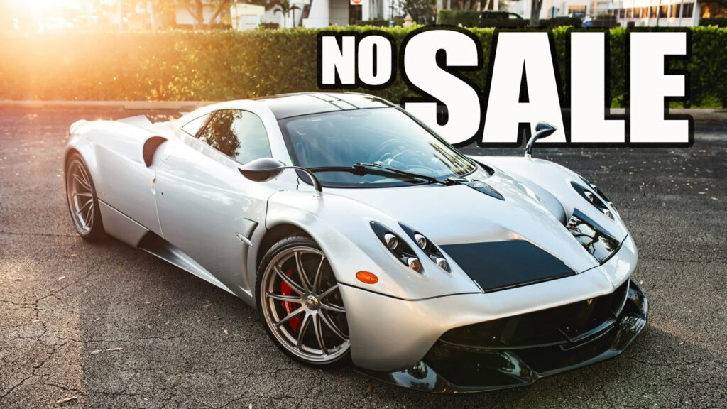  Pagani Huayra Tempesta Fails To Sell At Auction Despite $2,275,000 Bid